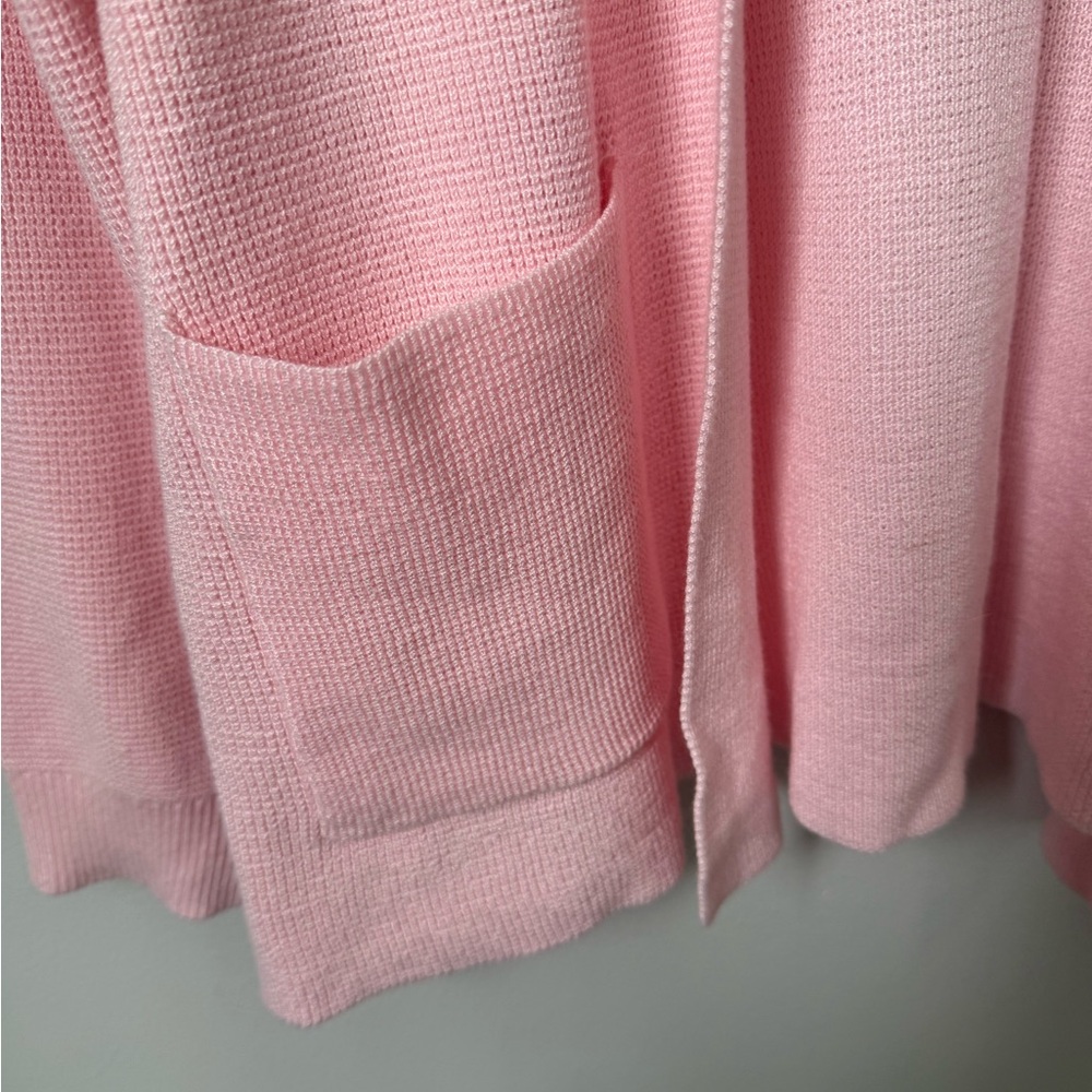 Cyrus Soft Pink Open-Front Cardigan - Picture 2 of 5